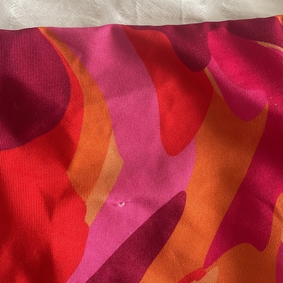 ASOS DESIGN Bikini Curve high waist swim bottom abstract Pink print New size 14 - Picture 4 of 7